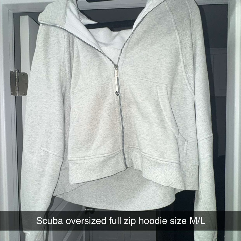 Lululemon Athletica Light Gray Scuba Hoodie